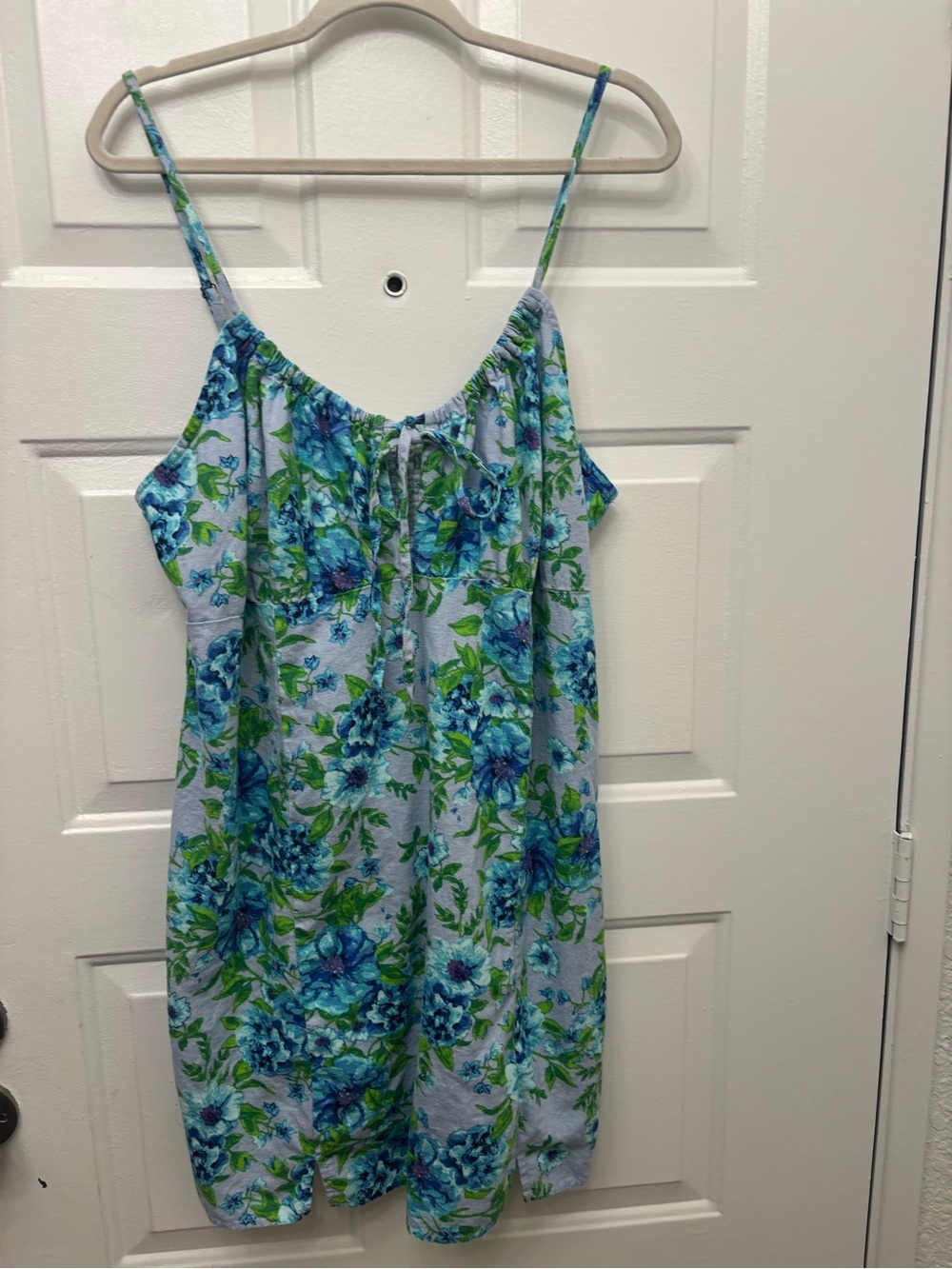 wild fable Blue and Green Floral Mini Dress
